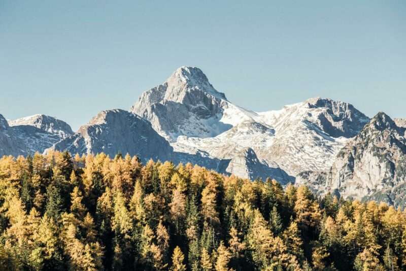Weiße Gipfel und bunte Wälder – der Herbst im Nationalpark Berchtesgaden.